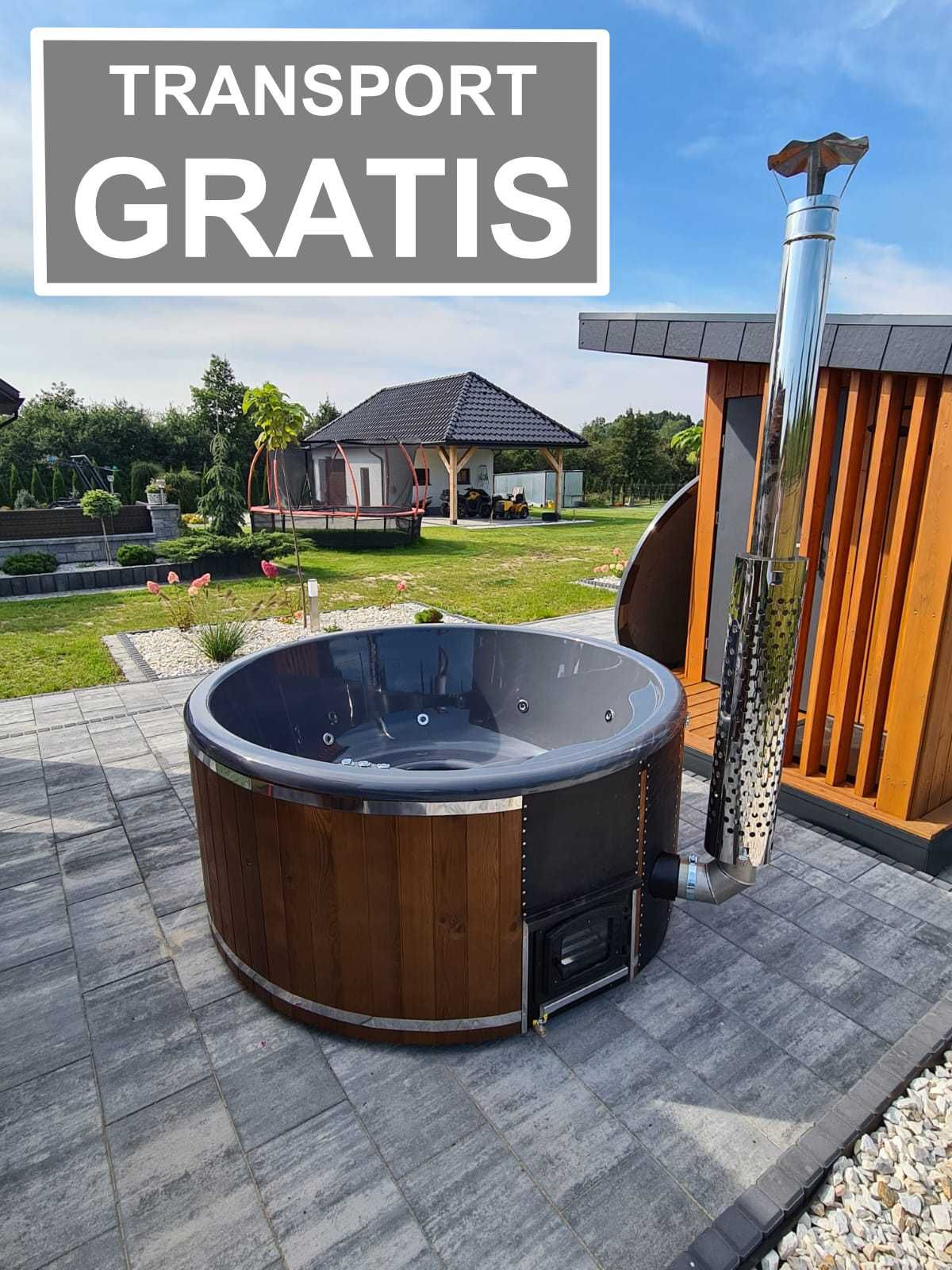 Balia Ogrodowa Jacuzzi ruska bania Hot Tub Beczka Pokrywa Termiczna