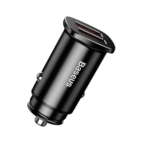 Baseus Square inteligentna ładowarka samochodowa 2x Usb Qc3.0 Quick Ch