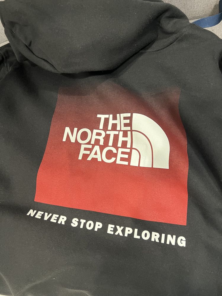 Худи The North Face Box Logo черный оригинал новый