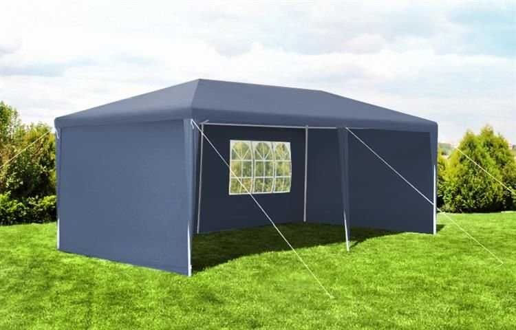 NAMIOT / PAWILON ogrodowy imprezowy 3x6m - 6 ścianek NIEBIESKI