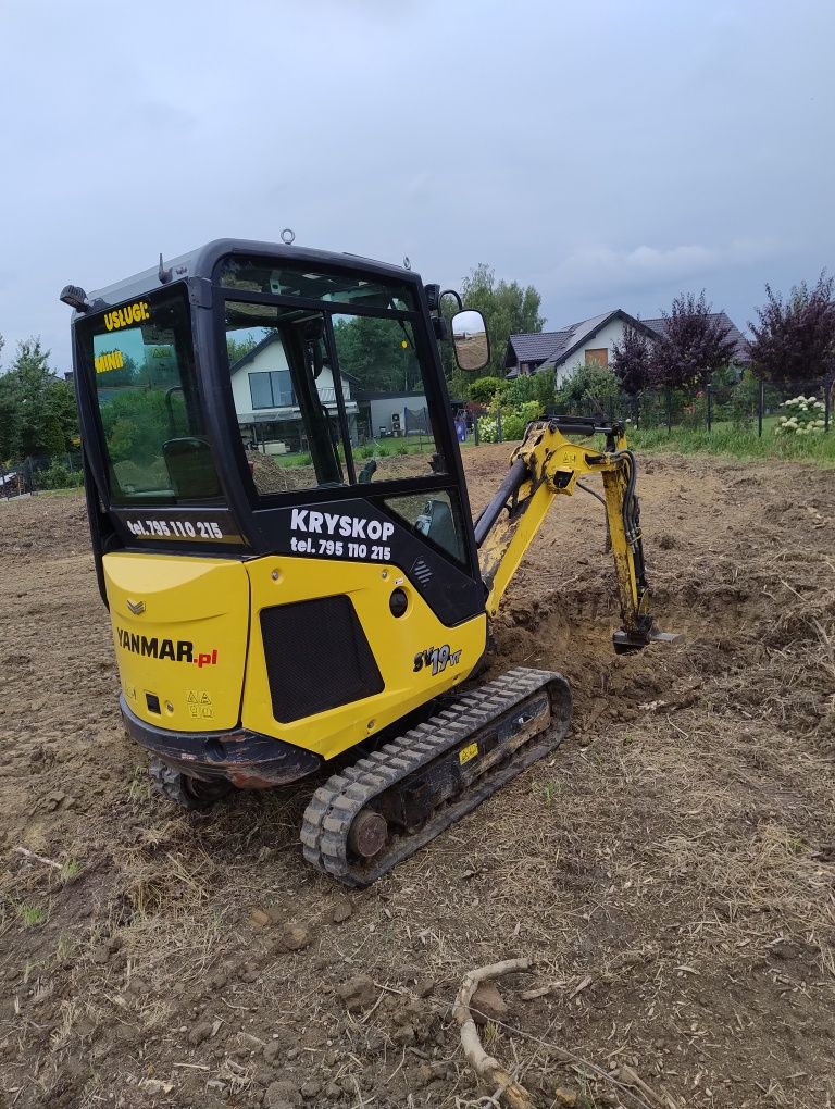Minikoparka Janmar sv19 z grudnia 2021r, pełen serwis,