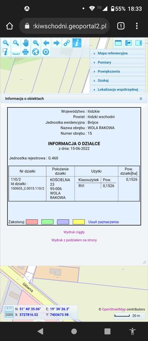 Działka 1500m budowlana Wola Rakowa