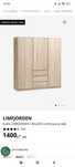 Szafa Wardrobe limfjorden light oak nowa zapakowana