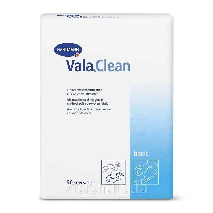 Одноразовые перчатки для мытья vala clean basic 50шт