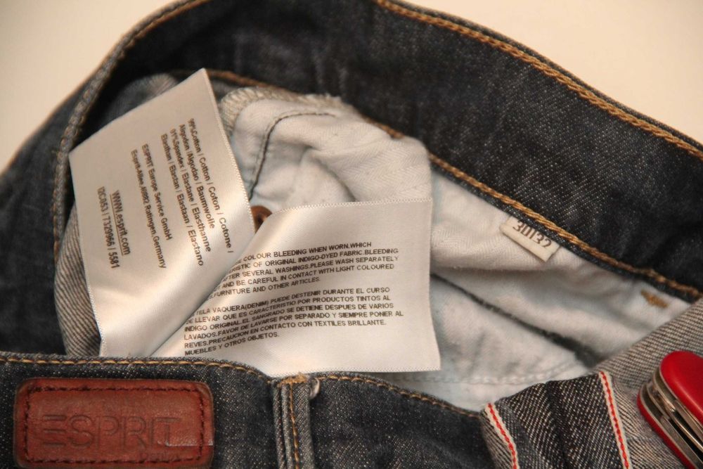 Esprit Selvedge denim 30 32  джинсы деним