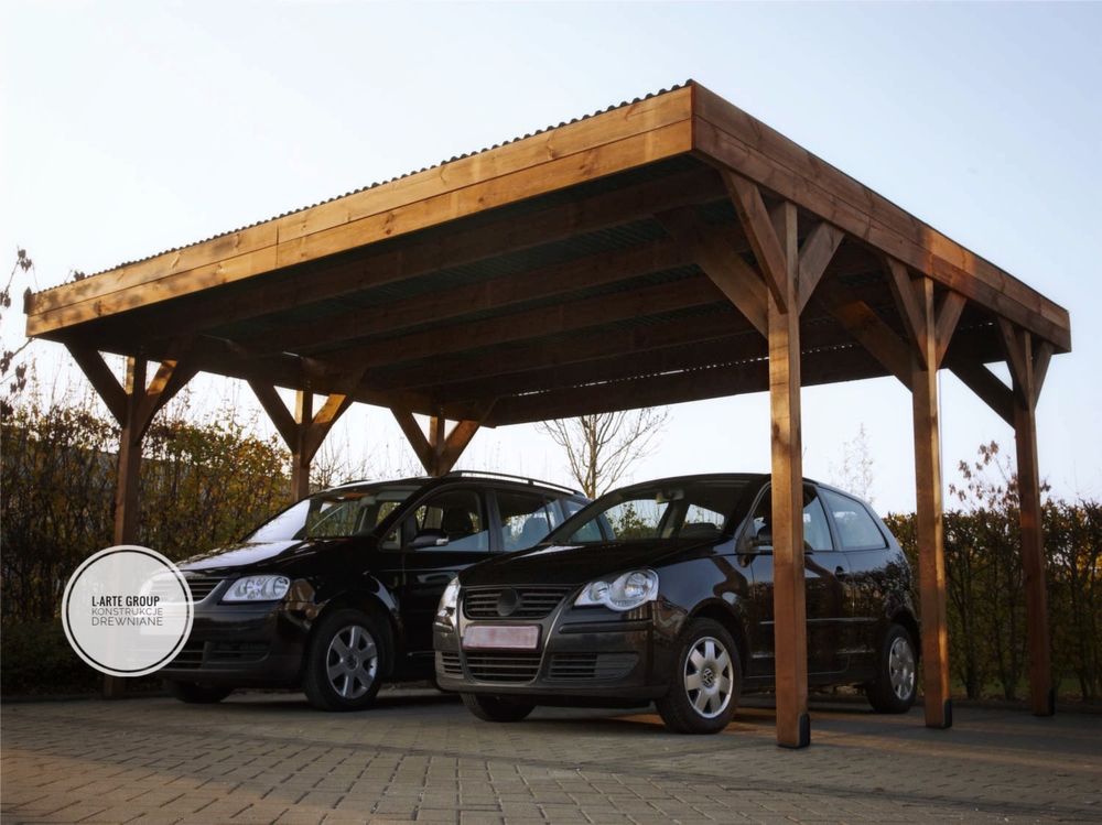 Wiata garażowa CARPORT OPTIMUM 600x550 cm Solidna