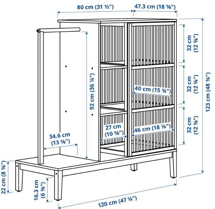 szafa otwarta ikea nordkisa jak nowa