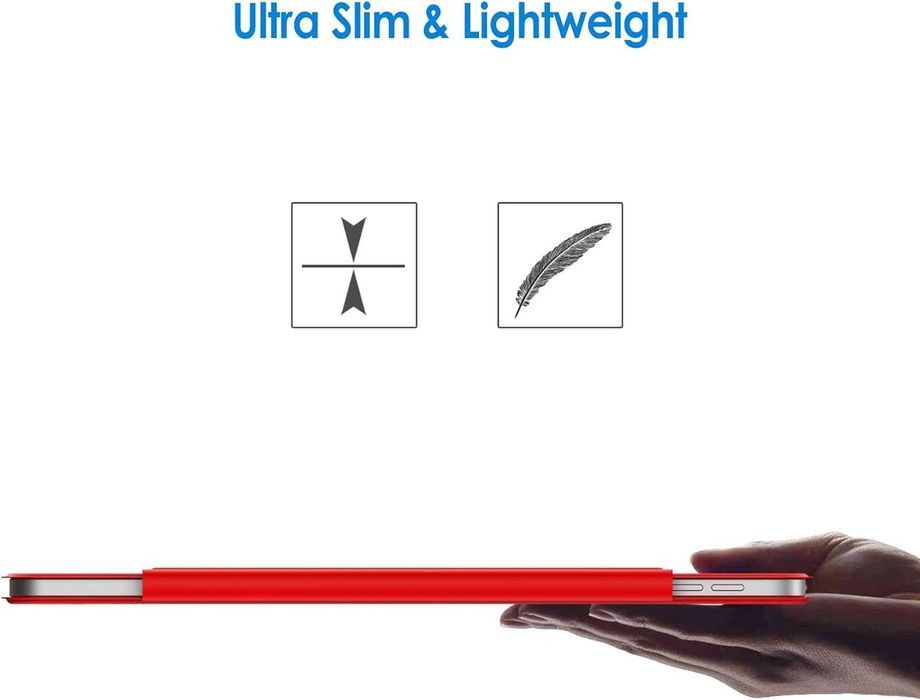 JETech iPad Air 5 / Air 4 / Pro 11'' Etui magnetyczne Pencil czerwone
