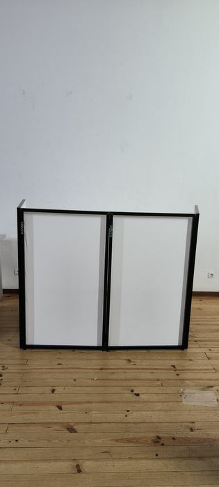 Vonyx DB2 - Foldable DJ Screen 120 x 70 White (4 Panels)