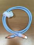 Кабель Baseus Type-C Type-C 100/240W (1м, білий/блакитний/сріблястий)