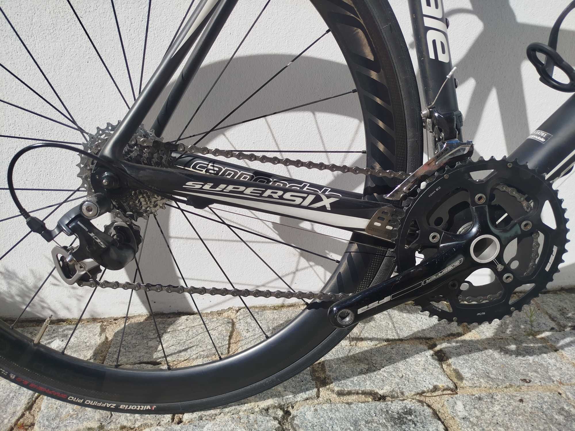 Bicicleta de estrada Cannondale Supersix Evo tam. 54 Carbono