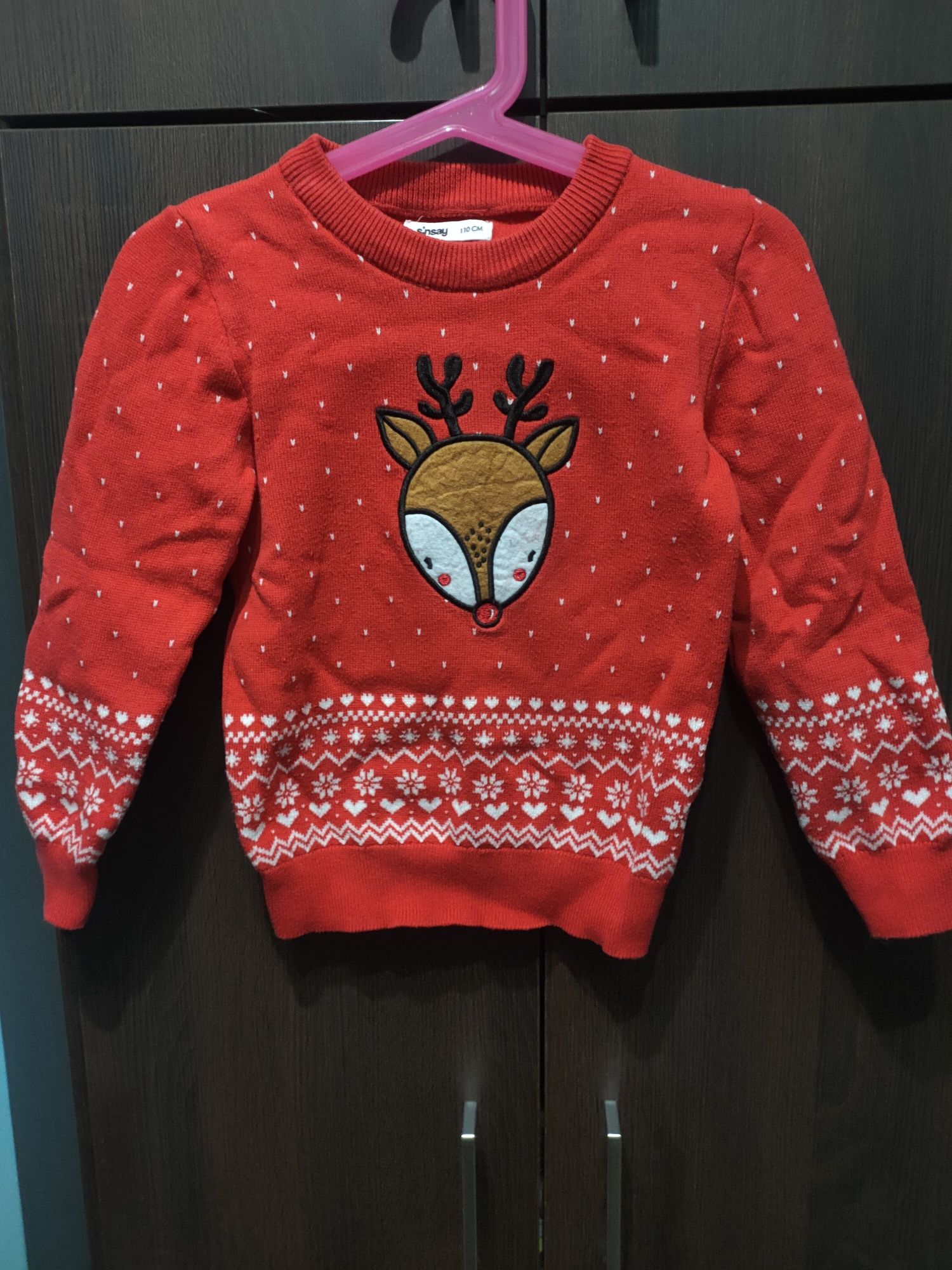 Sweter świąteczny dziecięcy 110