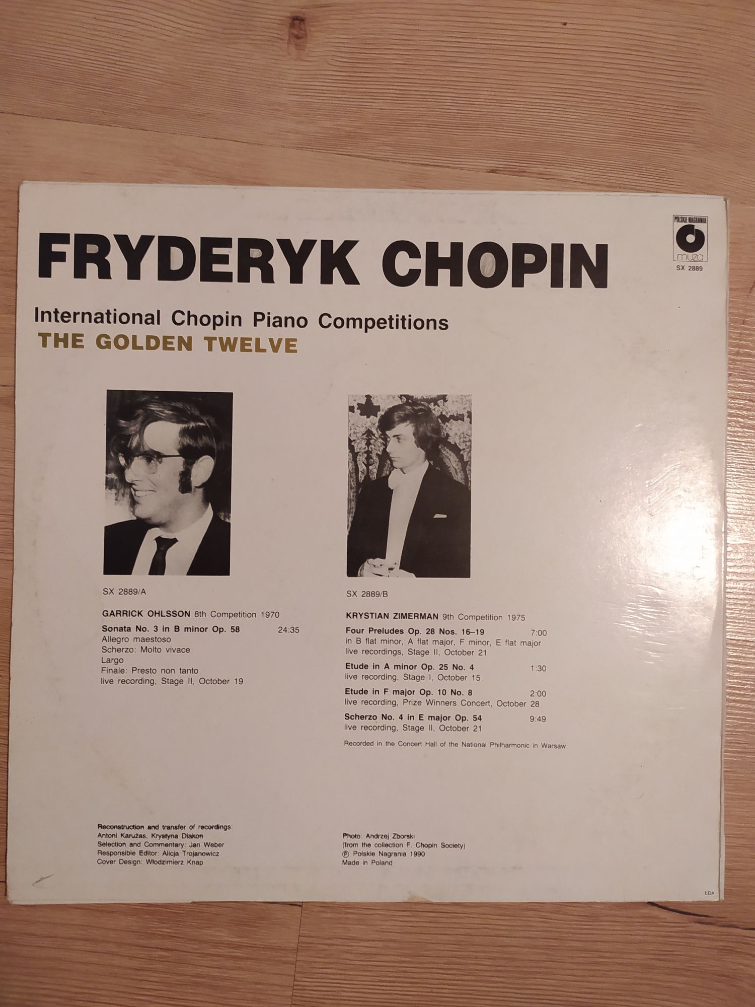 Płyta winylowa Chopin Zimerman Ohlson Konkurs Chopinowski