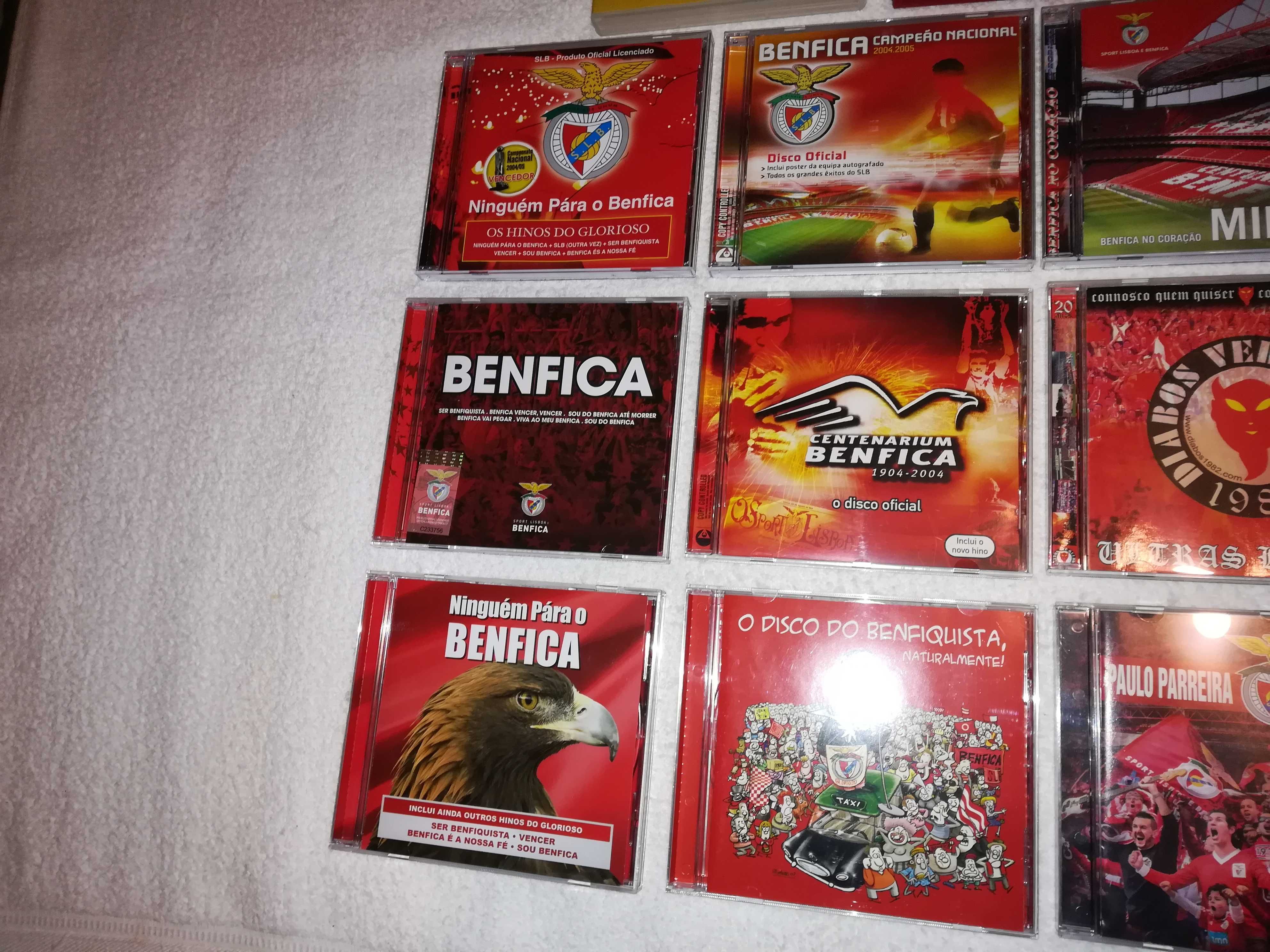 benfica (vários dvds e cds de música) alguns raros