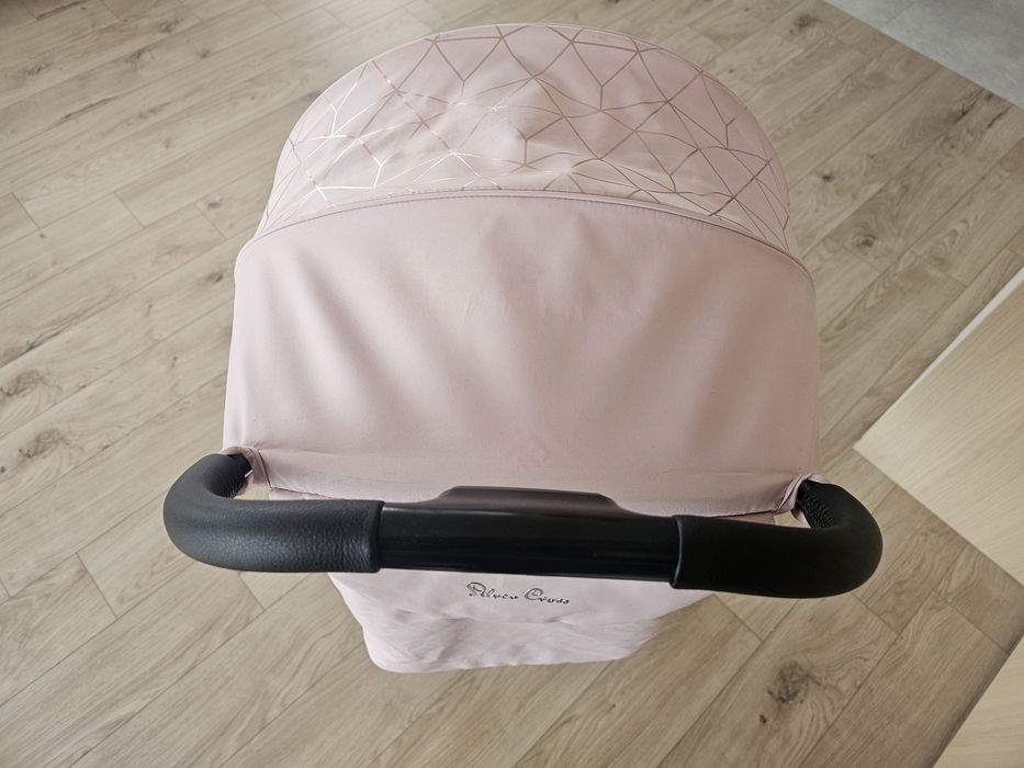 Wózek silver cross clic rózowy bagaż lotnisko