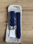 Pasek Do Zegarka 20mm Niebieski Silikonowy Teleskopy Quick Pin