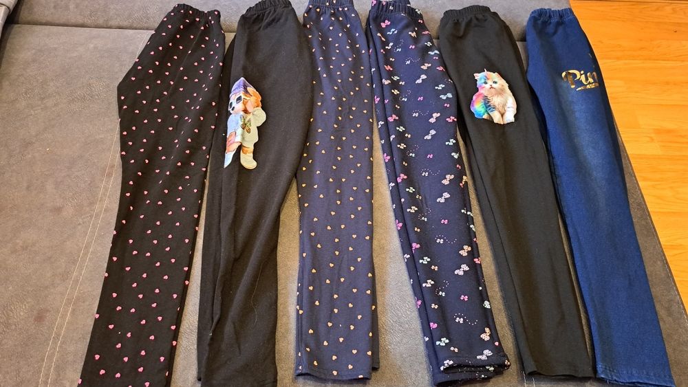 Legginsy Ocieplane dla dziewczynki roz.146