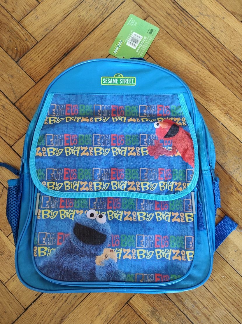 Plecak szkolny turystyczny Sesame Street Elmo Cookie Monster