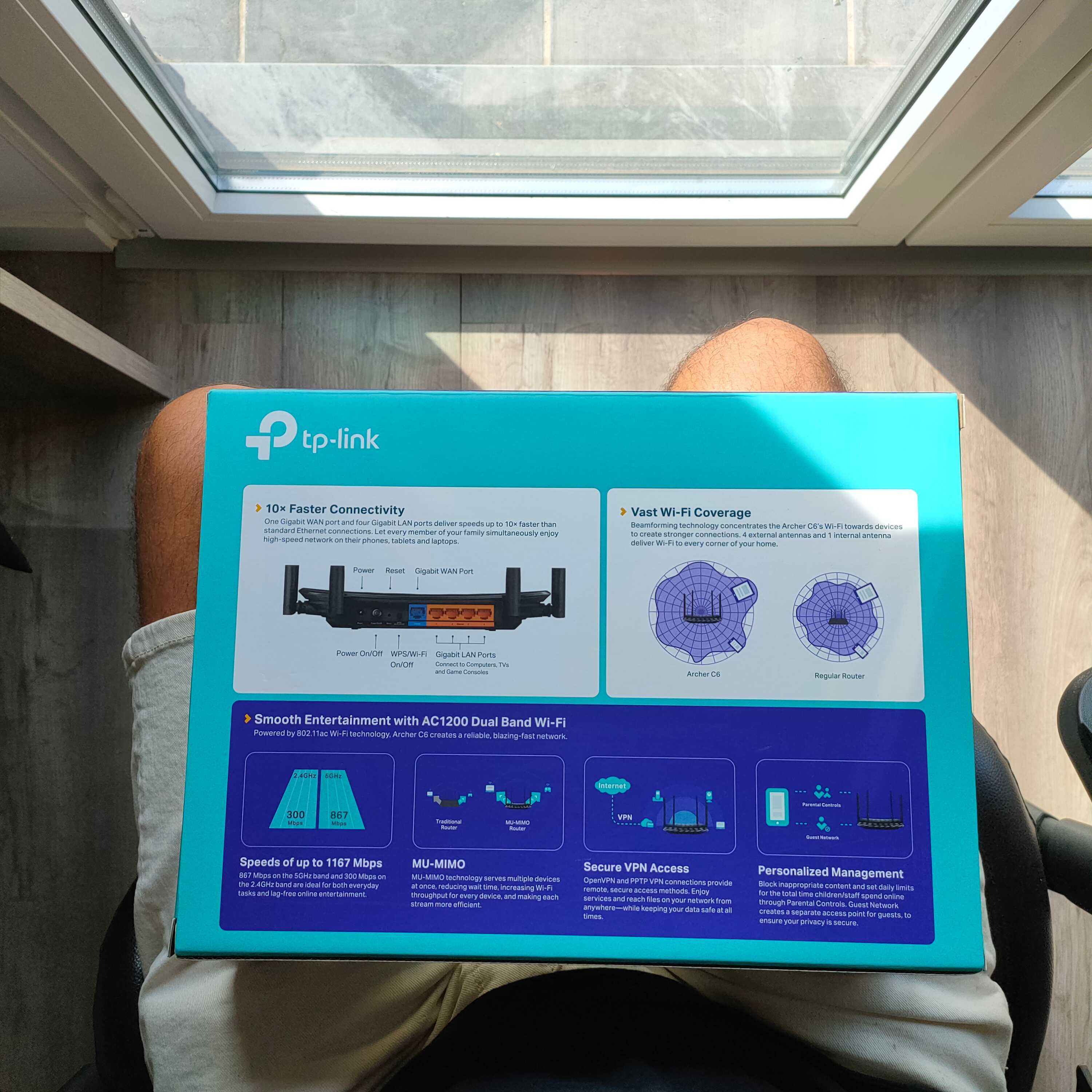 Router TP-Link Dual band AC1200 Archer C6