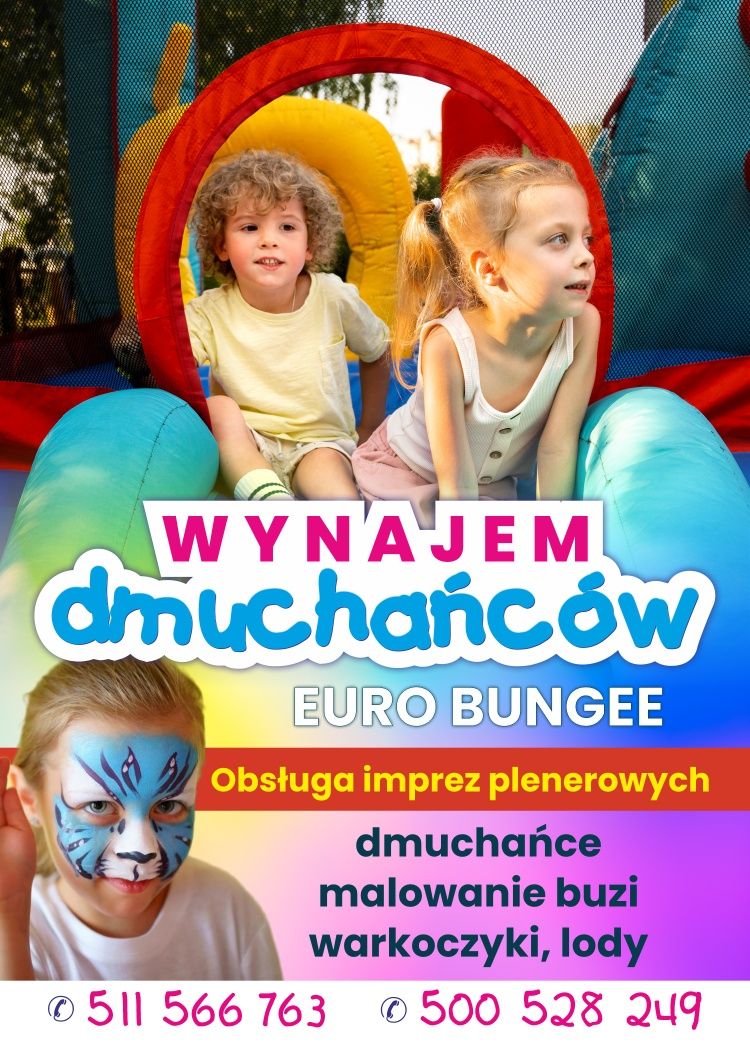 Wynajem dmuchańców zjeżdżalnia  zamek dmuchaniec