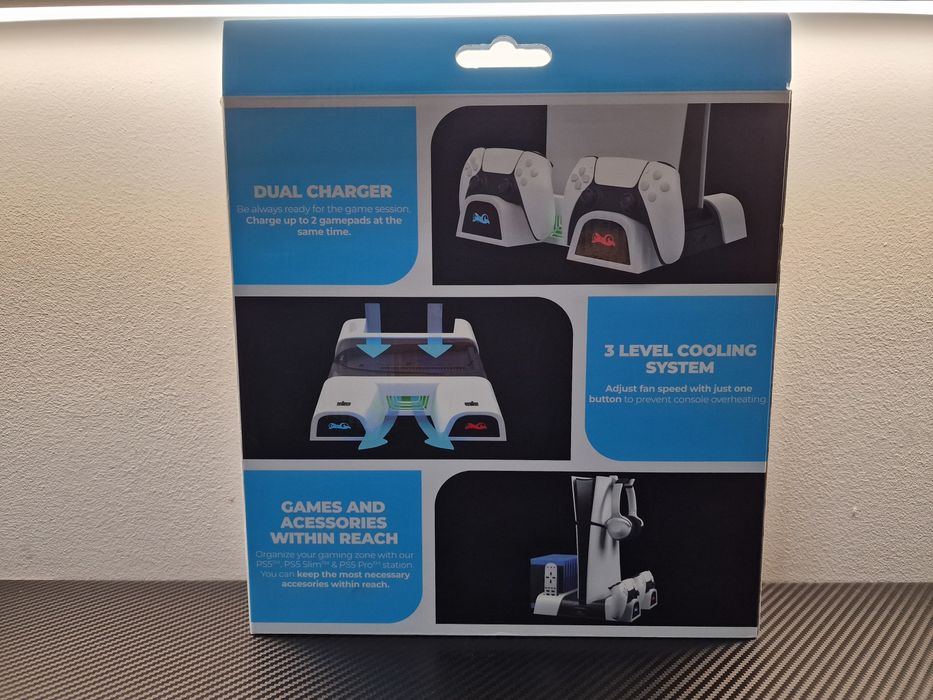 Stacja chłodząca do konsoli ps5, ps5 slim, ps5 pro