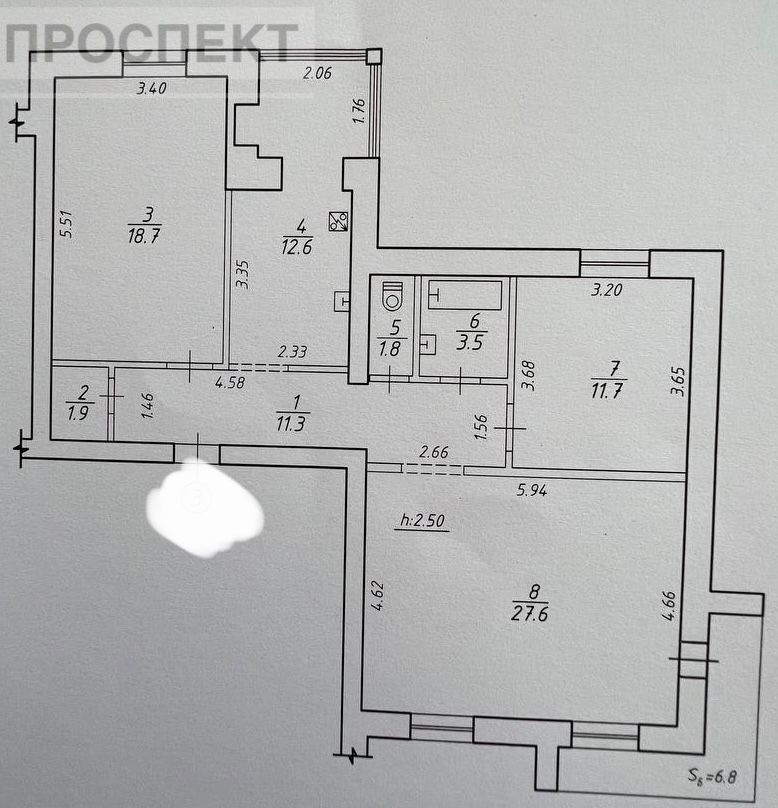 Продам 3-х кімн.квартиру 93м2 вул. Харківська ( Центр).