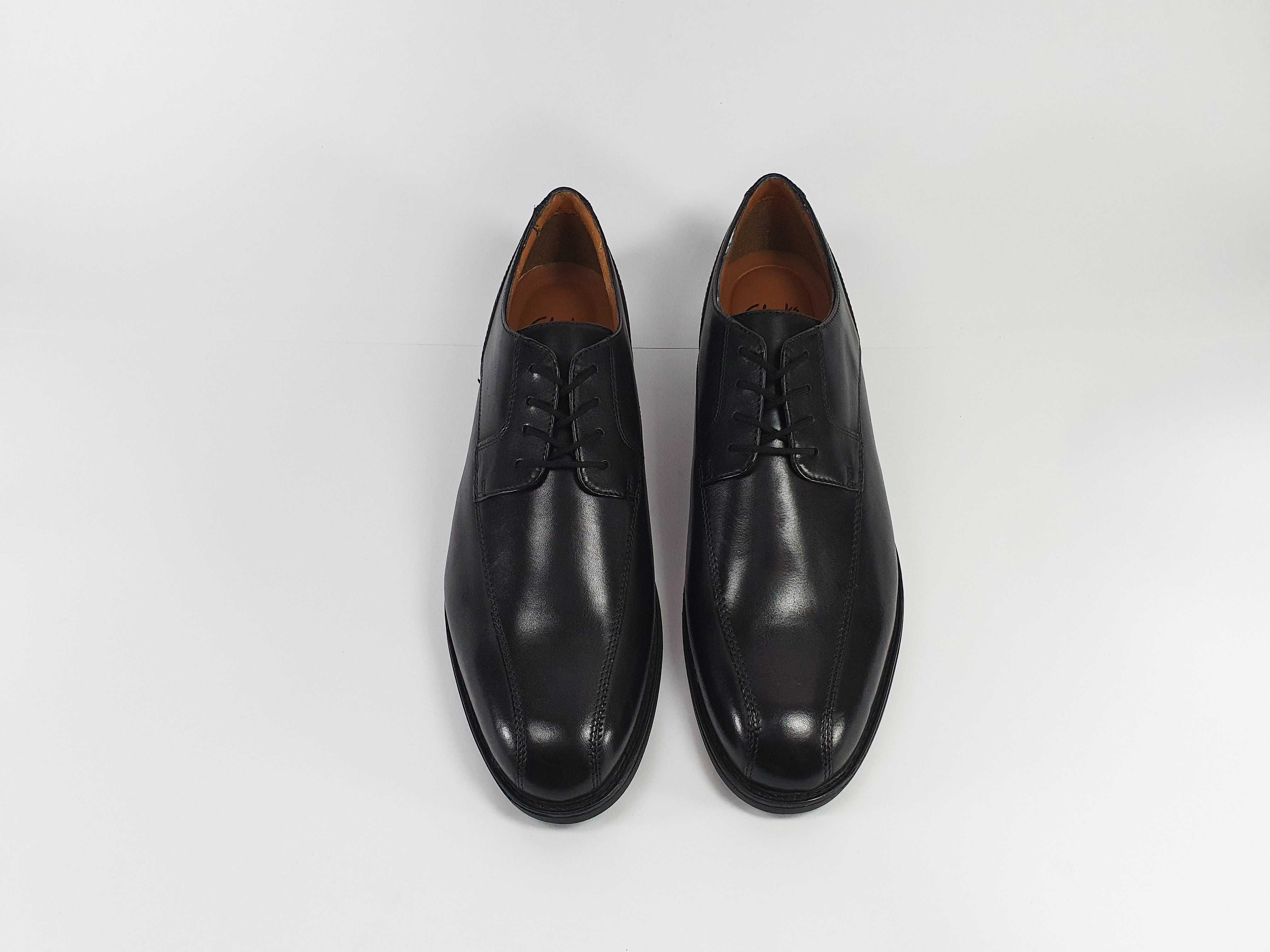 Clarks оригінал чорні туфлі черные туфли 43 44 28 см