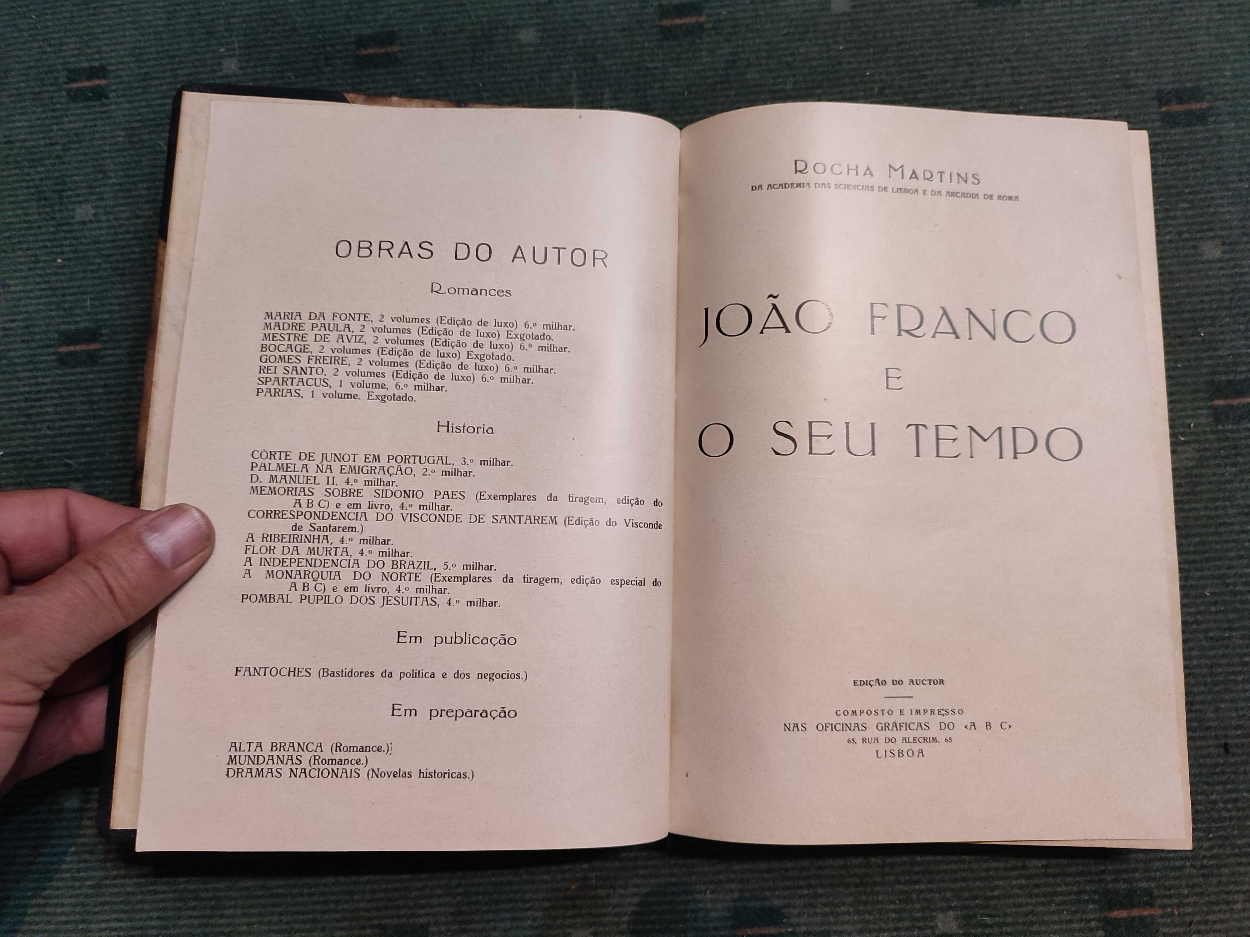 João Franco e o seu tempo - Rocha Martins
