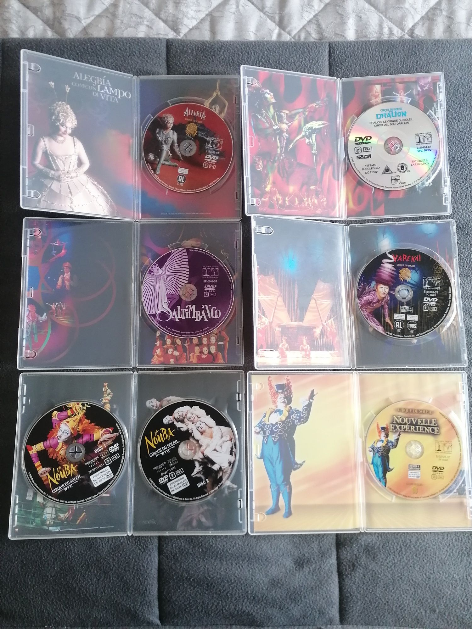 Conjunto DVDs Cirque du Soleil