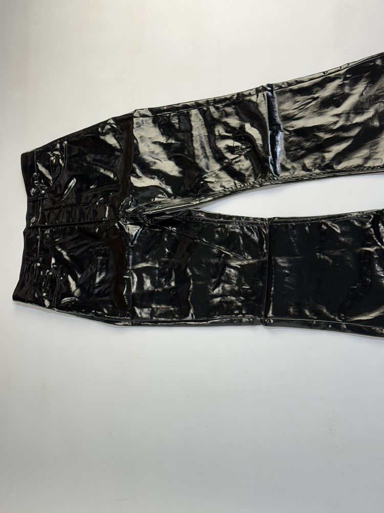 Rick Owens клеш штаны кожаные leather drkshdw banana opium archive