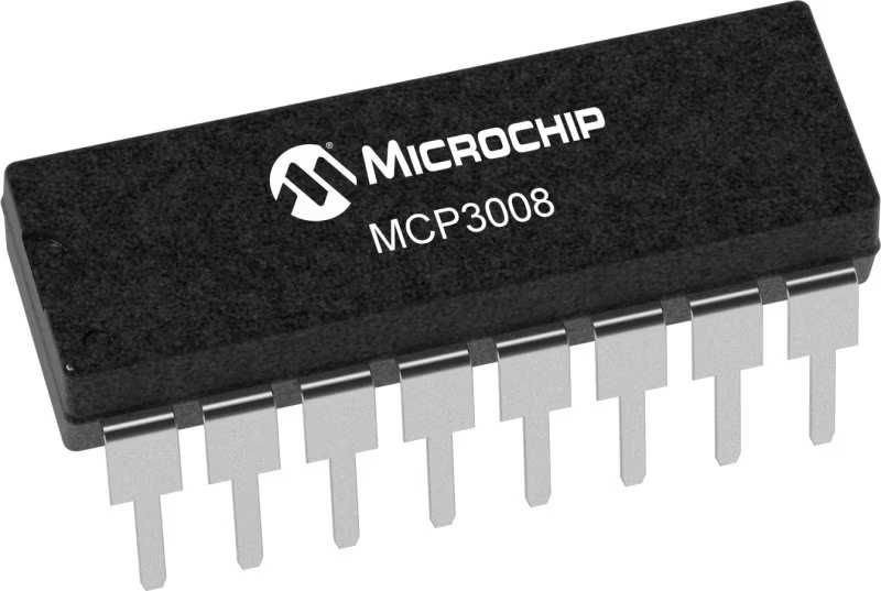 Przetwornik A/C MCP3008 THT
