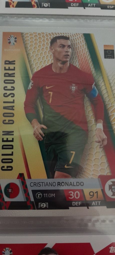 Carta euro 2024 topps CRISTIANO RONALDO Golden Goalscorere