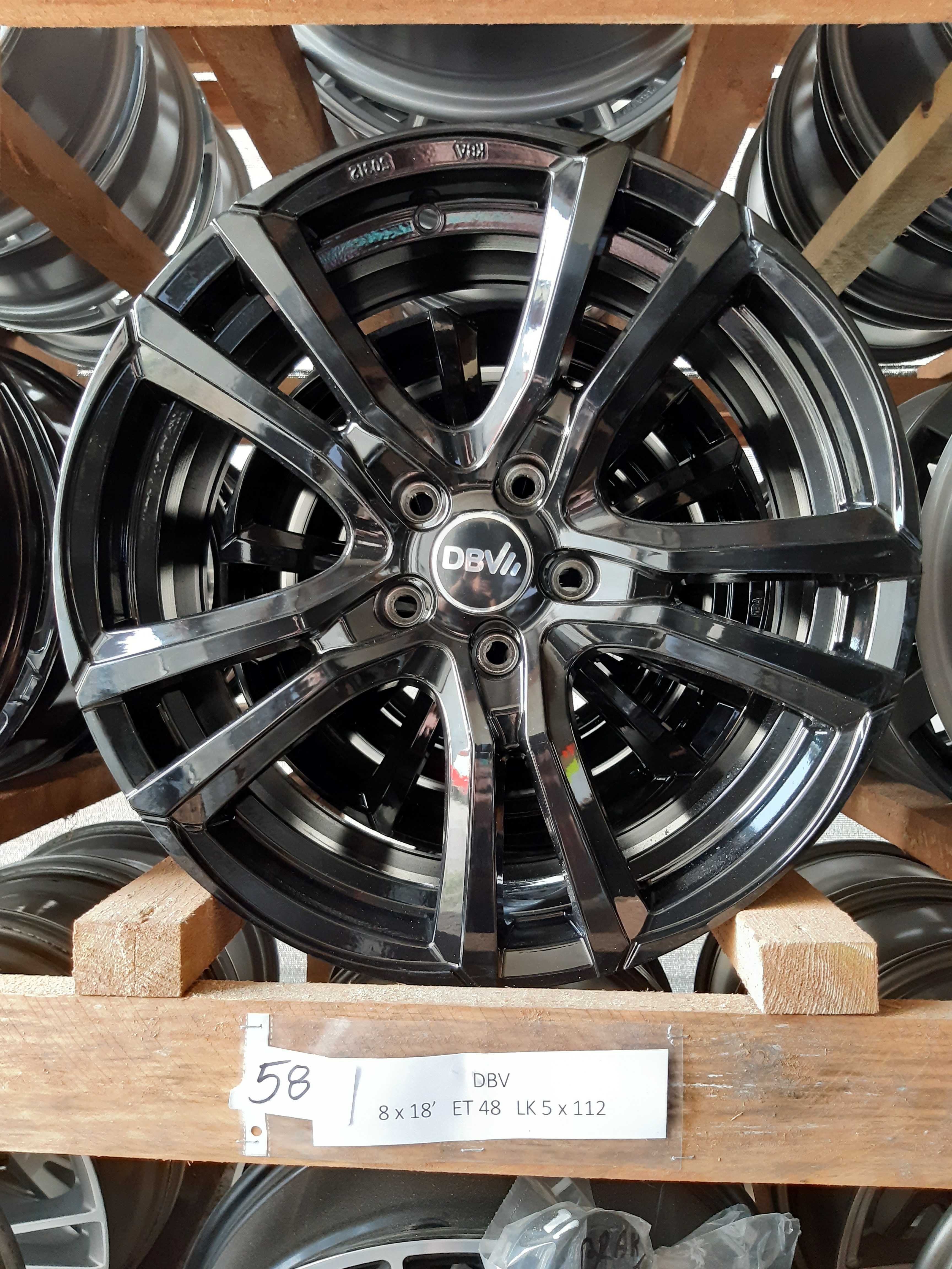 58. DBV 8 x 18 rozstaw 5x112 felgi aluminiowe