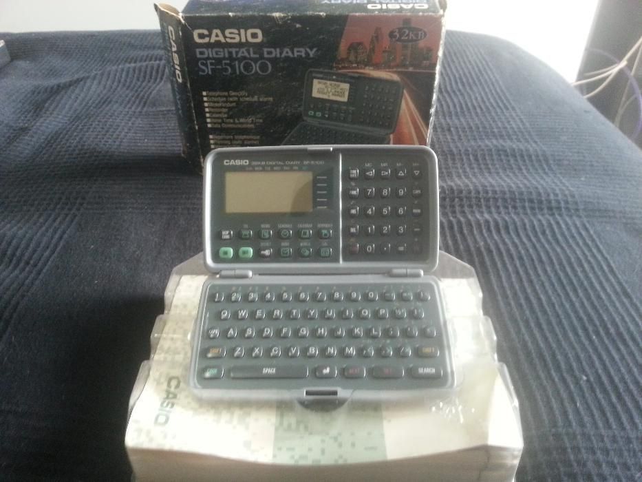 Casio Digital Diary (raro) SF-5100 (novo) + Caixa + Manual