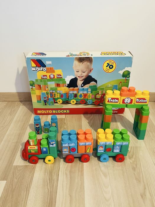 Klocki , pociąg molto blocks