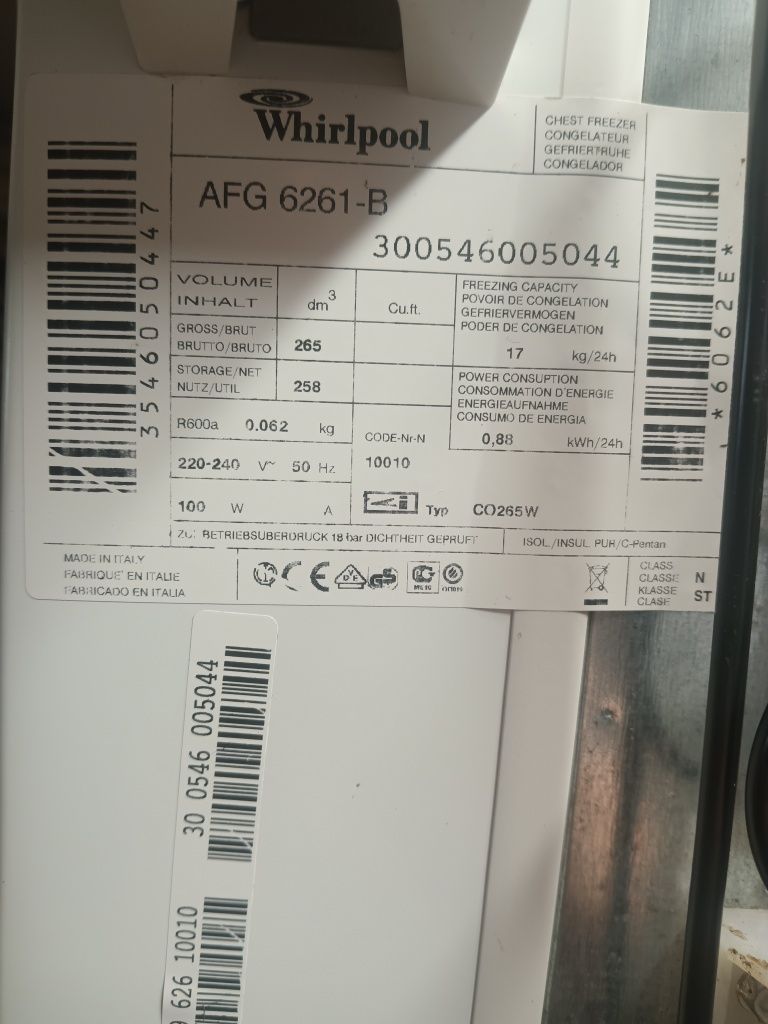 Zamrażarka Whirlpool