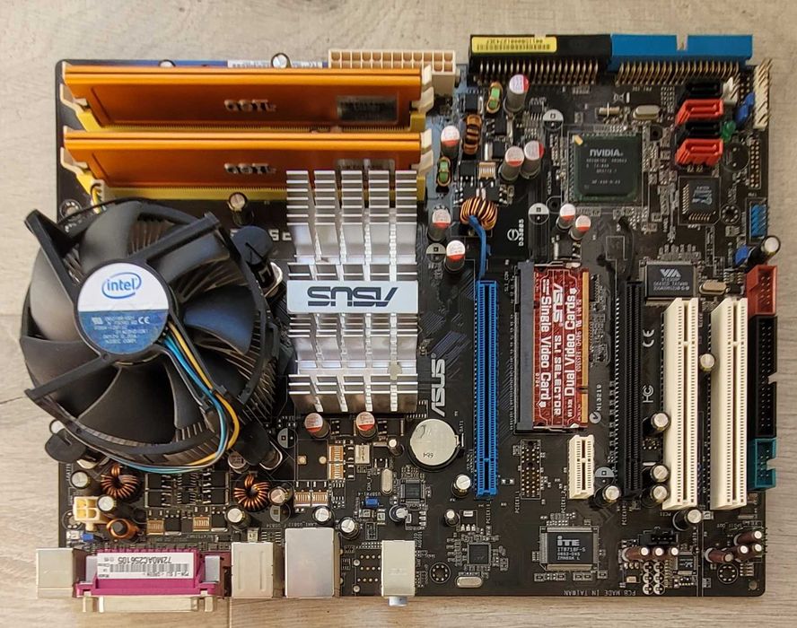 Płyta główna Asus P5N-E SLI, 2GB RAM, CPU CORE 2 DUO