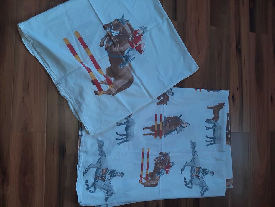 Pościel konie 130x180cm poszwa na kołdrę plus poszewka na poduszkę