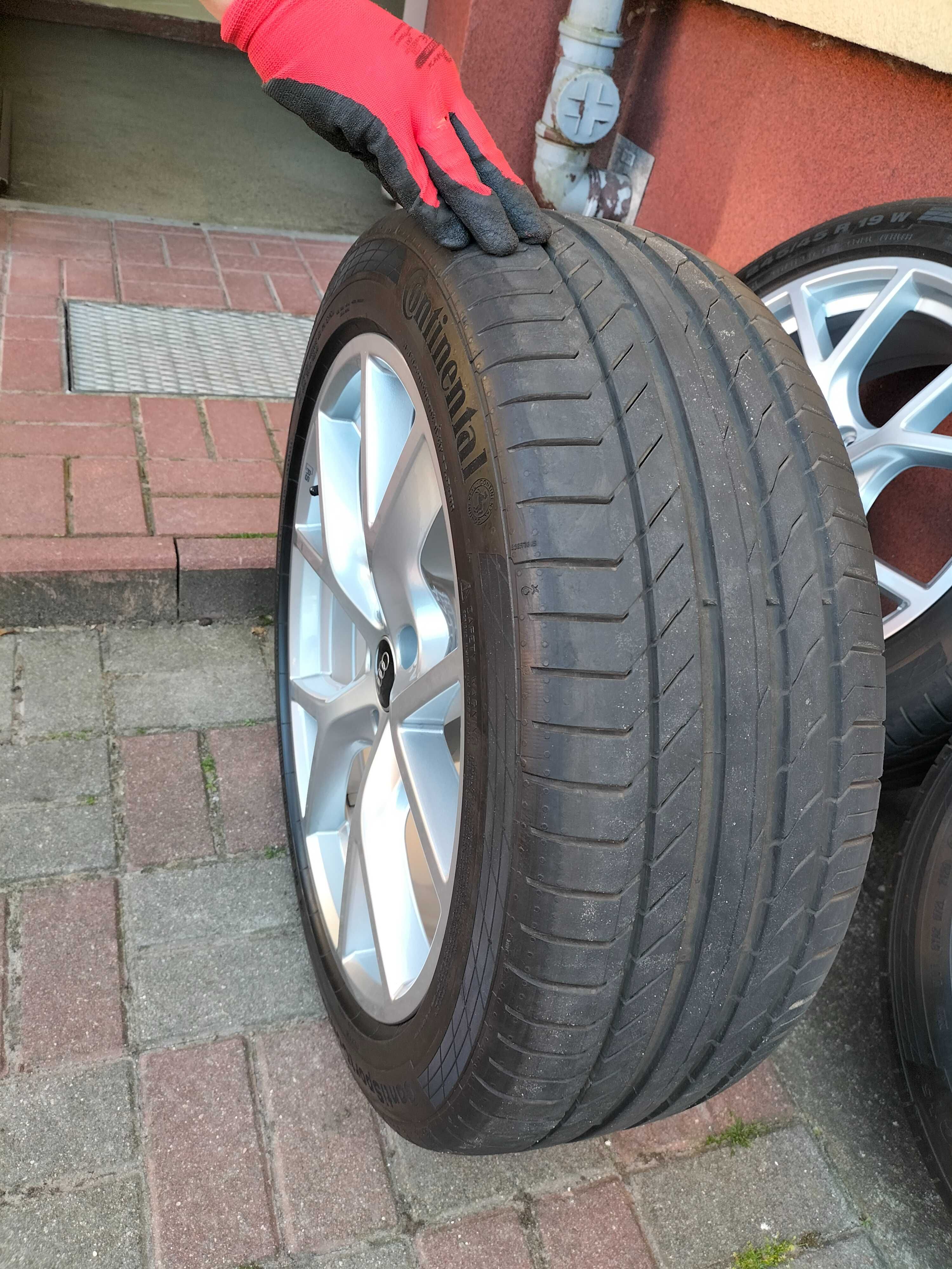 Felgi Koła Audi RS3 oryginalne 19 5x112 ET25 SREBRNE