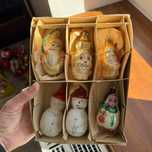 Bombki choinkowe PRL Figurki