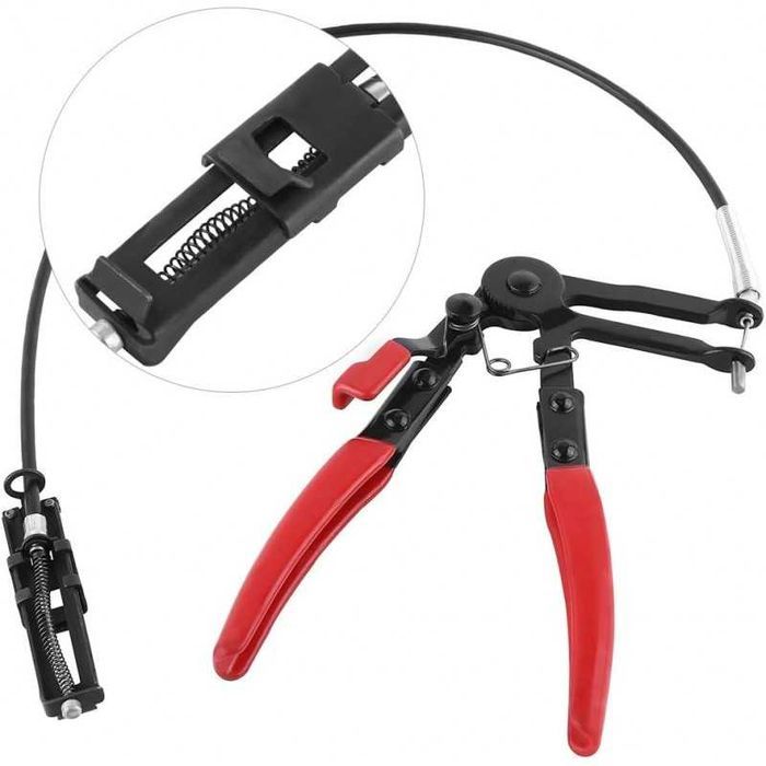 Щипці для хомутів з гнучким подовжувачем клещи для хомутов гибкие