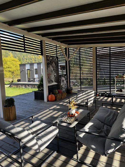 Оренда будинку з чаном в Карпатах | Оренда будинку біля річки