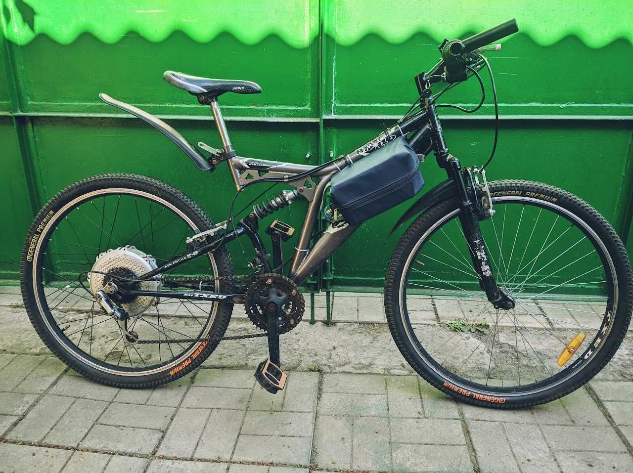 Електровелосипед двухподвес MTB /ровер 500W (450) 36V +акумулятор 12Ah