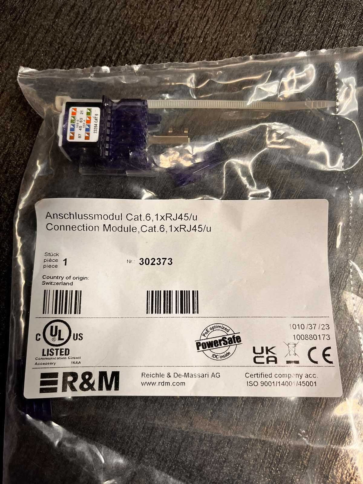 Moduł RJ45 nieekranowany kategoria 6 Connection Module,Cat.6,1xRJ45/u