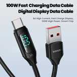 Кабель USB type-c Toocki, 100w 6A, с дисплеем и ваттметром 2м