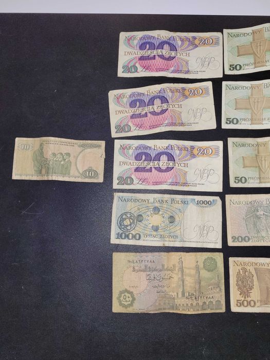 Stare Polskie banknoty + Egipt + Turcja