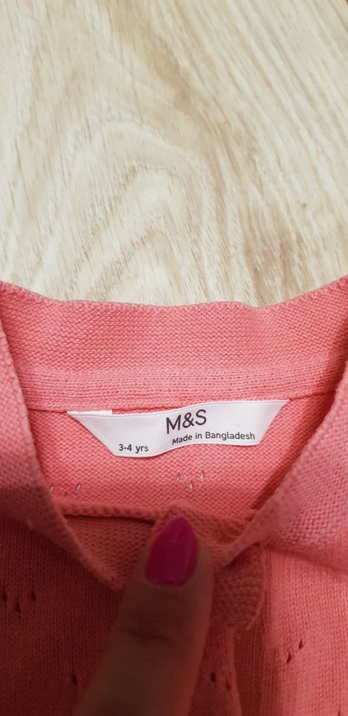 Sweterek dziewczęcy M&S rozm 98/104