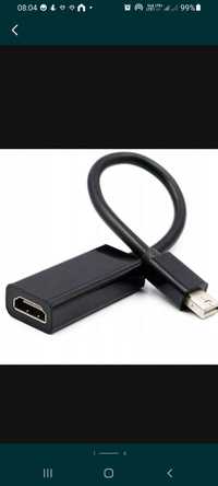Kabel Interlook MDP-H-30CM-Black HDMI - mini DisplayPort 0,2 m