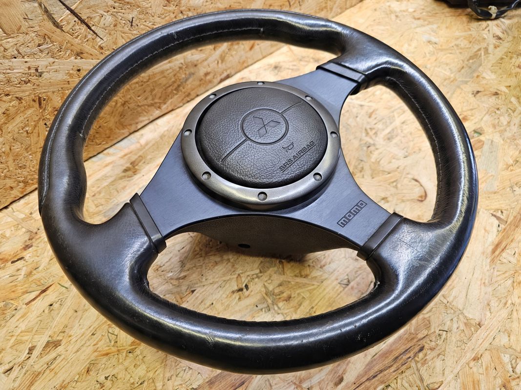 Mitsubishi Lancer Viii kierownica Momo ciemna poduszka airbag kompletn