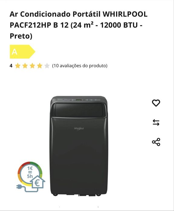 Vendo Ar condicionado quente/frio, 2 meses de uso .